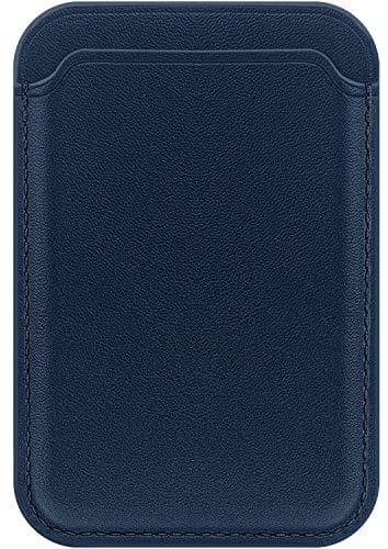 FIDWALL Magsafe Wallet Portefeuille pour iPhone 16/15/14/13/12 Max/Pro/Plus/Mini,Porte-Cartes RFID avec Aimant Magsafe (Bleu Baltique)
