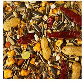 Parrot Food Parrot Seed 12.5kg 10kg 5kg 3kg 2kg 1kg 500g Mixed Seed Sunflower Peppers Nuts etc (1kg)