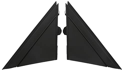 Aramox 2 Pezzi Copertura Bandiera Specchietto Retrovisore Specchietto Retrovisore Specchietto Retrovisore Triangolo Piastra Trim Compatibile con FIAT 500 2012-2017 OE: 1SH17KX7AA (Nero opaco)