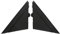 Aramox Lot de 2 Coques de Drapeau de Rétroviseur de Porte pour Rétroviseur Triangulaire Compatible avec FIAT 500 2012-2017 OE : 1SH17KX7AA (Noir mat)