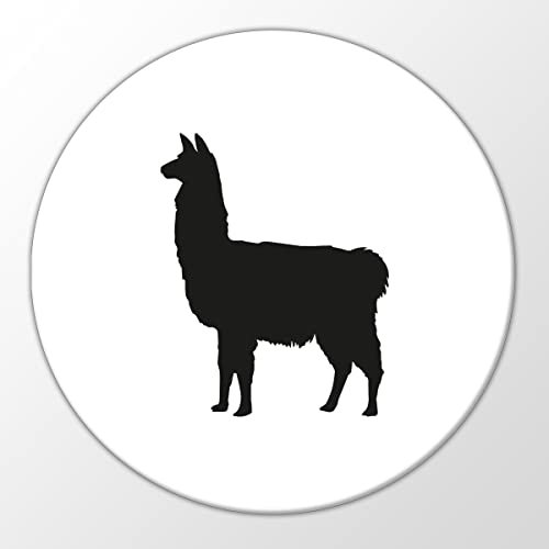 Huuraa Magnet Lama Silhouette Geschenk Kühlschrankmagnet 59mm Flaschenöffner Lama Geschenkidee
