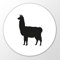 Huuraa Magnet Lama Silhouette Geschenk Kühlschrankmagnet 59mm Flaschenöffner Lama Geschenkidee