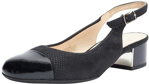 ara Damen Nizza Pumps, SCHWARZ, 38 EU Weit