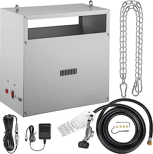 CYTBEK CO2-Brenner, 8 Messingbrenner, CO2-Generator, 22352 BTU/Std. Flüssigpropan-LP/Erdgas-Kohlendioxid-Generator, integrierte elektronische Zündung für die Hydrokultur in landwirtschaftlichen NG