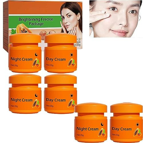 EXQST Papaya Whitening Gesichtscreme Whitening Aufhellende Gesichtssprossen Entferner Creme Papaya Anti-Falten Feuchtigkeitsspendende Gesichtscreme Tages- und Nachtcreme