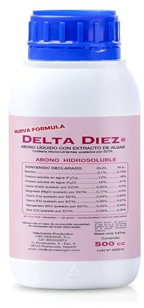 GROWMANIA Fertilizante Delta 10 de Cannabiogen 500 ML | Abono Estimulador de Floración de Plantas y Cultivos | Engorde de Cogollos