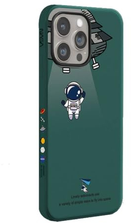 Hülle kompatibel mit iPhone 14 Pro Astronaut NASA Handy-Hülle Grün