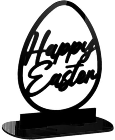 PRETYZOOM basteln ostern osterbasteln 0stergeschenke Zeichen Badezimmerdekorationen Ostern- -Ornament - -Tischschild Schreibtisch Tischkarte Requisiten das Schild Beschilderung