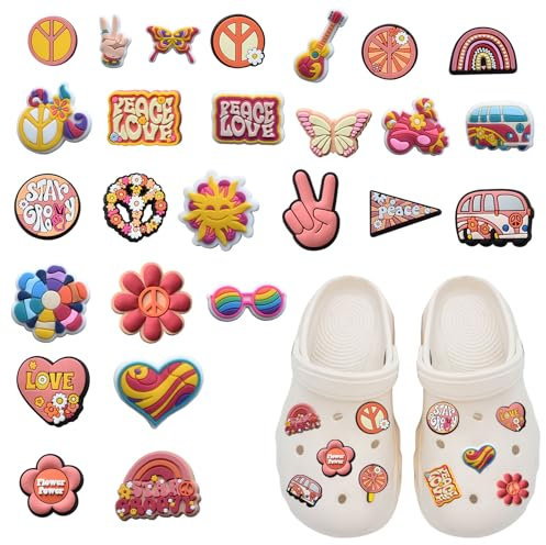 Schuh Charms,Crocs Anstecker für Kinder,PVC Shoe Charms Crocs Stecker Sticker,Charm für Kinder, Clogs, Armband Kleinkinder Mädchen und Jungen,Crocs Pins Schuhanstecker (26PCS Multi#B)