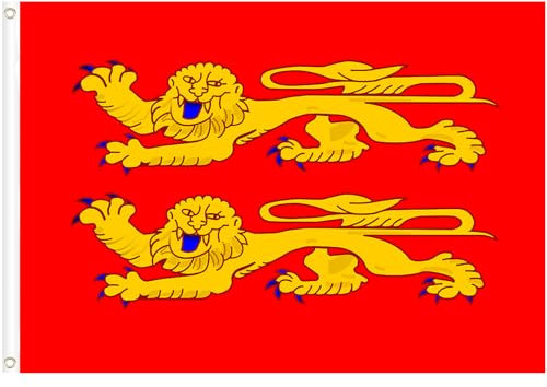 Drapeau de la Basse-Normandie Grand - Drapeau Bas-Normand 150x90 cm/5x3 ft Parade Décoration Fête Célébration Coupe du Monde