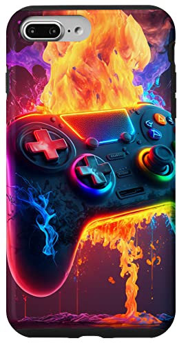 Hülle für iPhone 7 Plus/8 Plus Gamer Ästhetische Grafik Gaming Videospiele Jungen Teenager Kinder