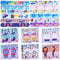 Luchild 24pcs Niedlich Mitgebsel Kindergeburtstag Gab- By Spielzeug Set mit 12 DIY Sticker Doll House Aufkleber 12 Schnapparmband für Geschenk Give Aways Kinder Geburtstag Deko Party Zubehör Mädchen