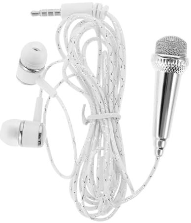 WESIEVYA Mini Microphone for Home Singing Portable Vocal Recording Smartphone Mic Compact for and Toy Use