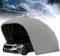 Carport, abri pour voiture en acier inoxydable, auvent pour voiture, garage pour voiture, abri pour voiture, abri pour voiture, parking, pliable, rétractable, L 5,9 m x l 2,5 m x H 2,45 m, gris
