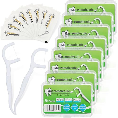 NireHoris Zahnseide 400+100 Stück Einzeln Verpackt Dental Floss,Zahn Draht Zahnpflege Interdental Flossers,perfekt für Familien, Hotels und Reisen