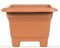 2friends Grand pot de fleurs de 38 x 38 cm - Résistant au gel - En plastique de qualité supérieure - Fabriqué en Allemagne - Avec protection UV et réservoir d'eau pour le jardin