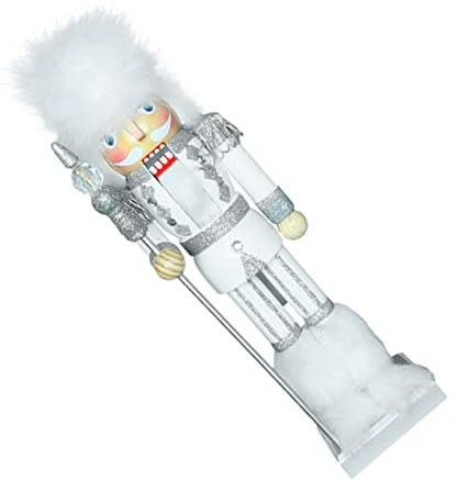 ABOOFAN Nussknacker Figuren, Weiß, Freistehend für Weihnachten Event