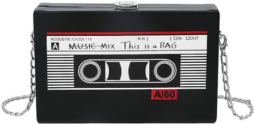 YSJCHEBS 1 Radio -Messenger -Tasche, Retro Modische Umhängetasche, Weibliche Kettenbeutel, Persönlichkeit Kleiner Quadratischer Tasche, Kreative Handtasche, Accessoires Für Bekleidungsdressing