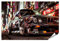 islandburner XXL Bild Poster Klassischer BMW in nächtlicher Stadt Japan für Wohnzimmer Autofans Autoshowroom Premium Bilder Fotodruck