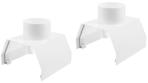 OSALADI 2pcs Rain Gutter Drain Connector Gutter Downspout Fitting Outdoor Connector Prevent Water Accumulation