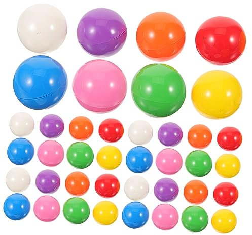 Abaodam 40 STK Lotto-spielball Ersatzbälle Bingo-Maschine Spielplatzbälle Pongbälle Würfel Unterhaltungsspielbälle Jumbo-Pong Tombola Große Hüpfbälle Schwamm Fußball Plastik
