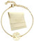 TILOVE – Pulsera de árbol de la vida de acero inoxidable dorado, símbolo de fuerza y florecimiento – Cadena ajustable 16 + 5 cm – Regalo elegante con bolsa de microfibra y tarjeta inspiradora, 16 cm