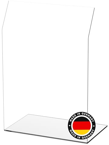 EH Design® Spuckschutz Thekenaufsatz aus Acryl – 7 Größen verfügbar – UV-beständiges Acryl – für Gastronomie & Handel – hygienisch & leicht zu reinigen – Made in DE