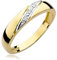 MARKO Goldring Schmuck - Damenring aus echtem Gold 585 - Goldring mit Box - Verlobungsring, Ehering, Schmuck - 14 Karat Gold - Geschenk für Frau, Freundin (52 (16.5))