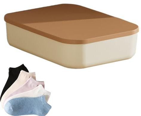 Aznever Aufbewahrungsbox Mit Deckel, Platzsparende Box Für Die Aufbewahrung, Platzsparender Tragbarer Behälter Für Lebensmittel Schrank Garten Spielzeug Küche Bett Bad