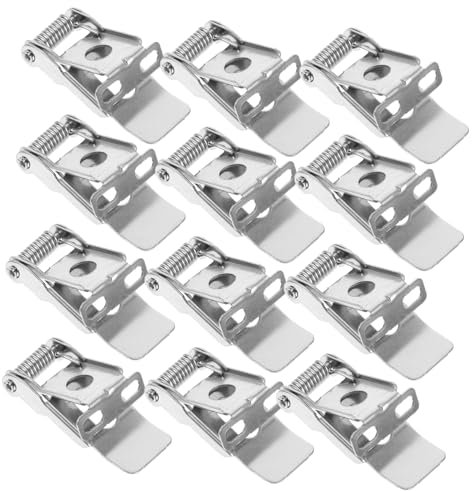 ULTECHNOVO 12stücke Federlichtklammern Für Einbaulampenzubehör Universallampenklammer Feste Lampenhalterung Silberfarben Passend Für Downlight-lichtklammern Und Deckenlichtfederklammer