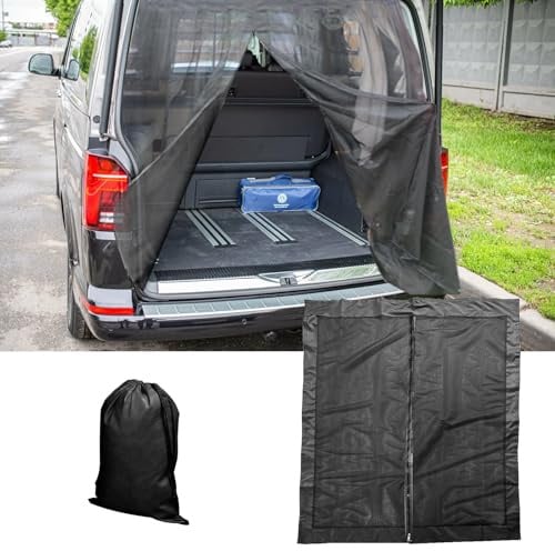 Magnetisches Moskitonetz für VW T5 T6, 146 x 155 cm Auto Heckklappe Fliegengitter Insekten Moskitonetz für Outdoor Camping Reisen