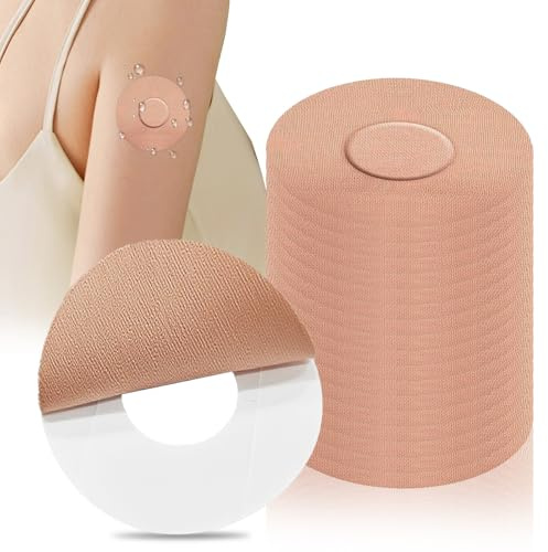 30 Stück Sensor-Patches, atmungsaktiv, wasserdicht, selbstklebend, hautfreundlich, für Männer und Frauen (Hautfarbe)