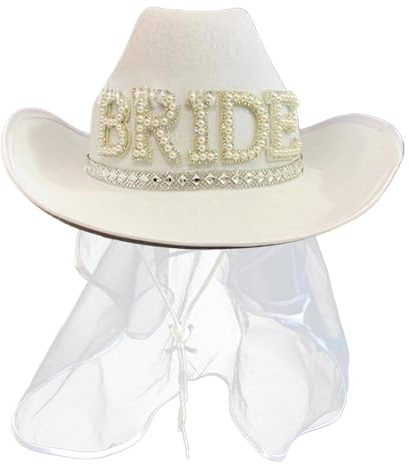Cowboyhut Mit Schleier Dekorationen, Damen-Accessoires Und Requisiten
