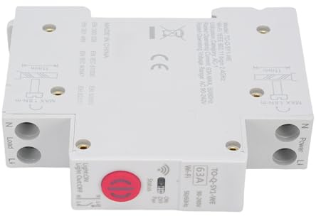 AUNMAS Smart Power Meter, WiFi-Leistungsschalter, Energiemonitor, Fernbedienung 63A, für das Energiemanagement zu Hause