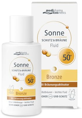 medipharma cosmetics Sonne Schutz & Bräune Fluid - LSF 50+ - mit Bräunungsaktivator