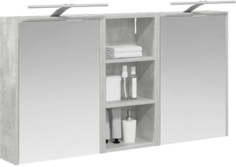 vidaXL Badezimmerschrank-Set 3 pcs 116 x 16 x 62,5 cm Holzwerkstoff, Elegante Badezimmeraufbewahrung, modernes Schrankset, stylische Wandregale, schicke Möbel, luxuriöse Details