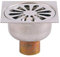 siphon de sol - 100 x 100 mm - sortie verticale - chromé - valentin 46020000000