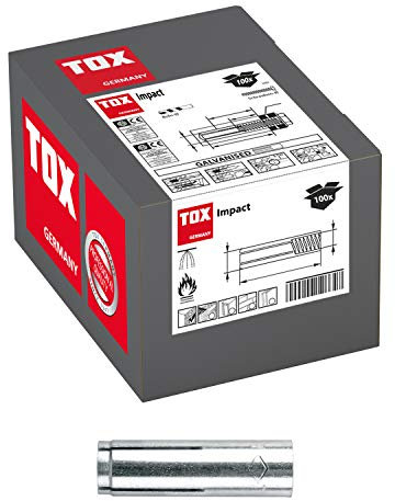 TOX Anclaje contra impactos Impact 6 x 30 mm, 100 piezas, 02910003