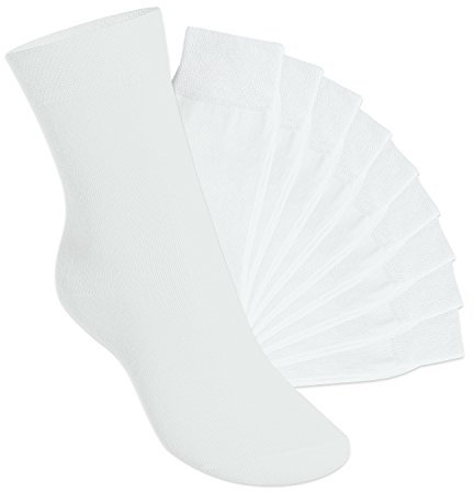 Footstar EVERYDAY! 10 paia di calze per bambini – Bianco 27-30