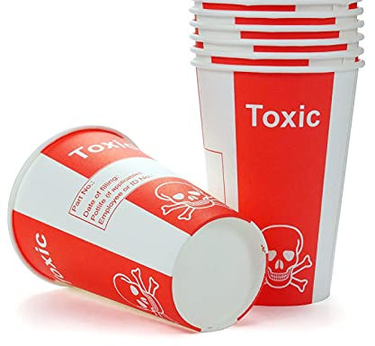 Gobelets en carton toxiques, gobelets en papier, gobelets pour laboratoires ou fêtes avec volume de remplissage de 200 ml et aspect cadeau (100 x 200 ml)