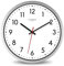 Cander Berlin MNU 4130 Weiße Wanduhr aus Aluminium mit lautlosem Sweep Uhrwerk für den Außenbereich - Badezimmerwanduhr - 12 Zoll (Ø) 30,5 cm