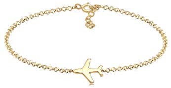 Elli Armband Damen Flugzeug Travel Reise Filigran in 925 Sterling Silber