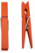 Wuuycoky Wood Craft Lot de 25 pinces à linge avec ressort Orange 7,4 cm