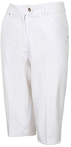 Island Green Womens Iglsho1681ss Bermuda Shorts, White, 14 EU