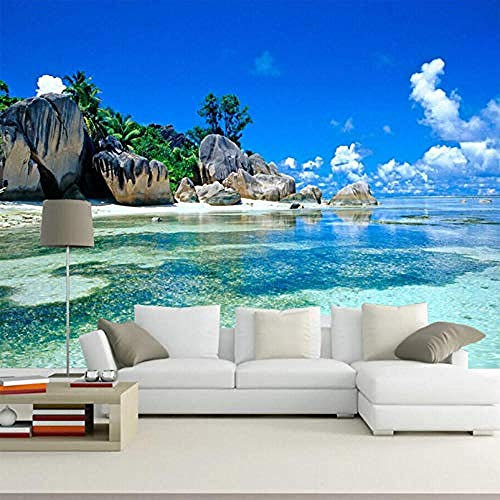 3d wallpaper schlafzimmer wohnzimmer tv sofa hintergrund ozean meer strand wohnkultur fototapete 3d effekt tapete tapeten wald vintage wandbild wandbilder kinderzimmer-430cm×300cm