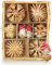 com-four® 28x Strohsterne im Mix-Set - Christbaum-Schmuck - Stroh-Anhänger für den Weihnachtsbaum - natürlicher Christbaum-Behang - Weihnachtsdekoration (28-teilig - Set1)