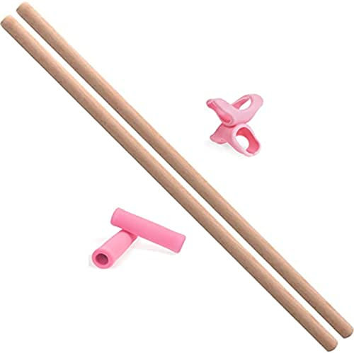 Giftik Bâtons de Tige de Yoga, Barre de Pilates Portable en Bois éPaule Ouverte Dos Ouvert Bosse Corrective, Outil D'éTirement du Corps pour Artistes Martiaux Danseurs Gymnastes