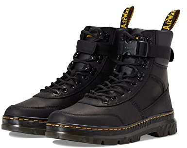 Dr. Martens 27801001 Combs Unisex - Adulto, Black Wyoming & Black Pu Polyurethane EU 42