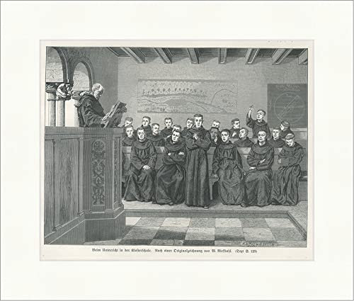 Durante l'insegnamento nella scuola di Klosterschule in acciaio grezzo e legno, scala 92