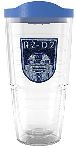 Tervis Star Wars - R2D2 Made in USA Double Walled Insulated Tumbler Travel Cup Keeps Drinks Cold & Hot, 24oz, Classic